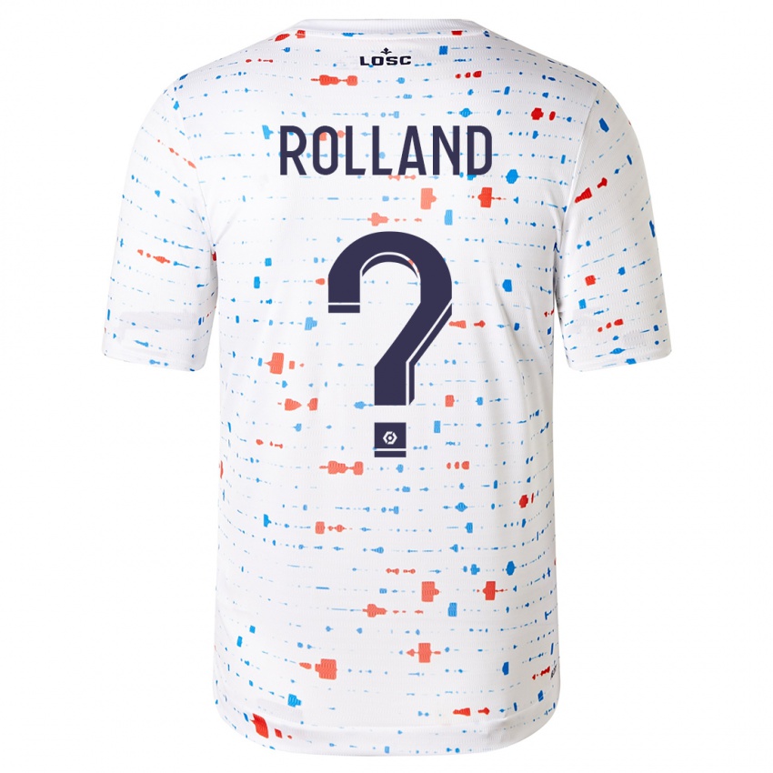 Kinder Baptiste Rolland #0 Weiß Auswärtstrikot Trikot 2023/24 T-Shirt Schweiz