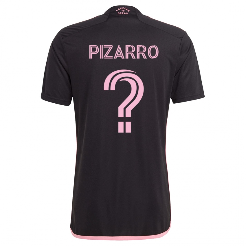 Kinder Rodolfo Pizarro #0 Schwarz Auswärtstrikot Trikot 2023/24 T-Shirt Schweiz