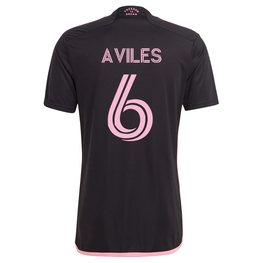 Kinder Tomás Avilés #6 Schwarz Auswärtstrikot Trikot 2023/24 T-Shirt Schweiz