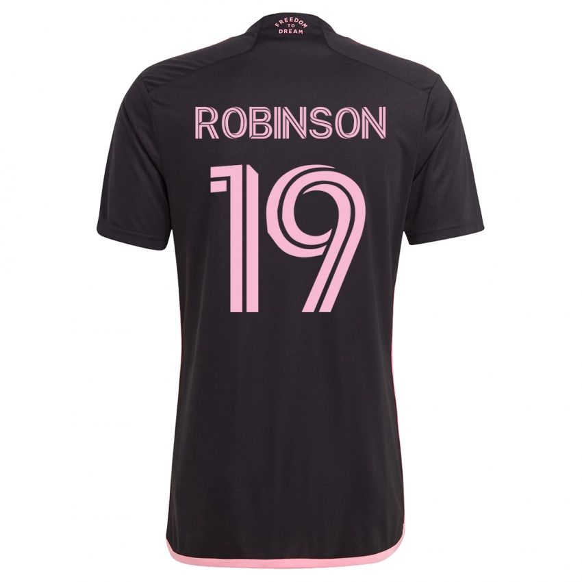 Kinder Robbie Robinson #19 Schwarz Auswärtstrikot Trikot 2023/24 T-Shirt Schweiz