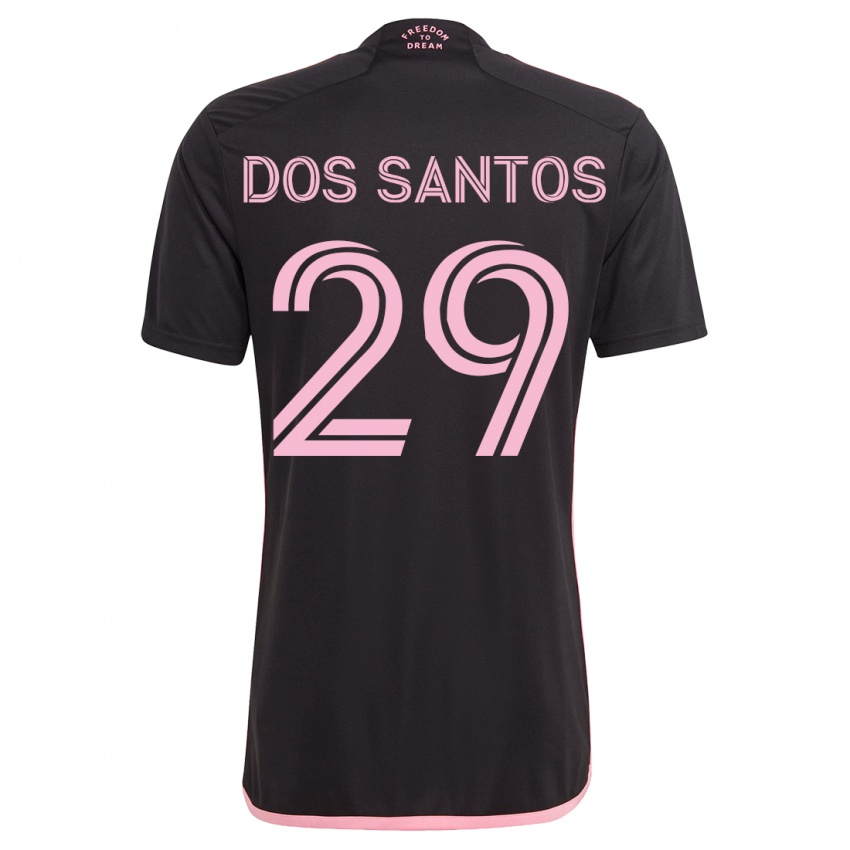 Kinder Cj Dos Santos #29 Schwarz Auswärtstrikot Trikot 2023/24 T-Shirt Schweiz