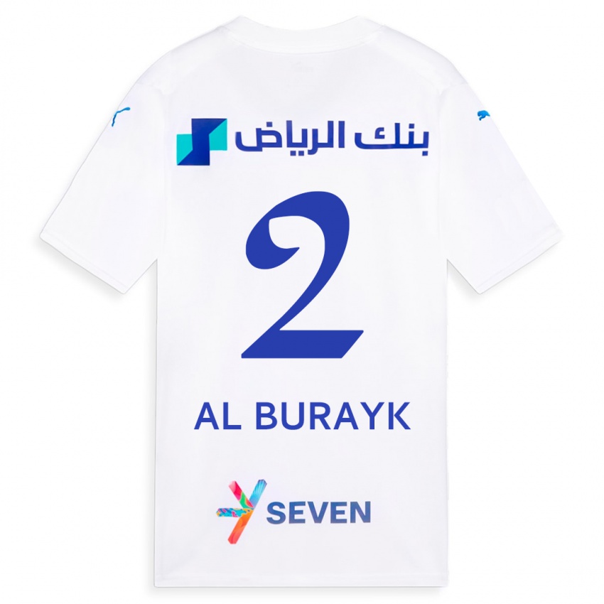 Kinder Mohammed Al-Burayk #2 Weiß Auswärtstrikot Trikot 2023/24 T-Shirt Schweiz