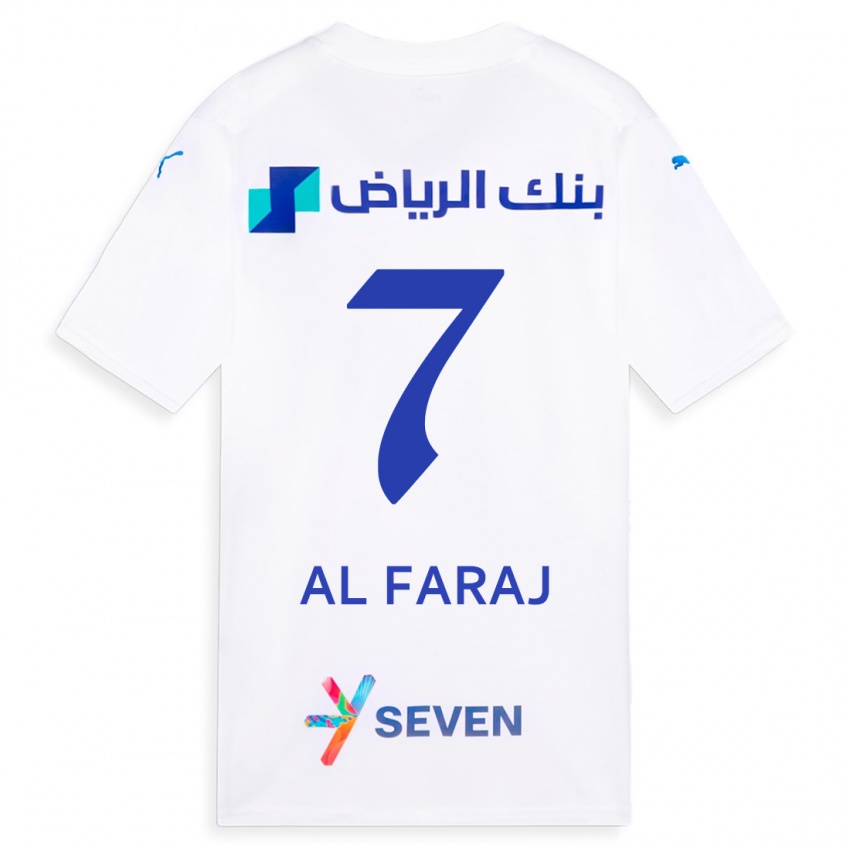 Kinder Salman Al-Faraj #7 Weiß Auswärtstrikot Trikot 2023/24 T-Shirt Schweiz
