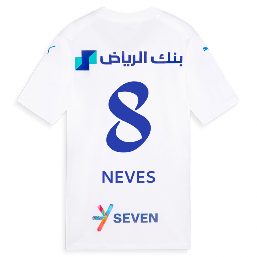 Kinder Rúben Neves #8 Weiß Auswärtstrikot Trikot 2023/24 T-Shirt Schweiz