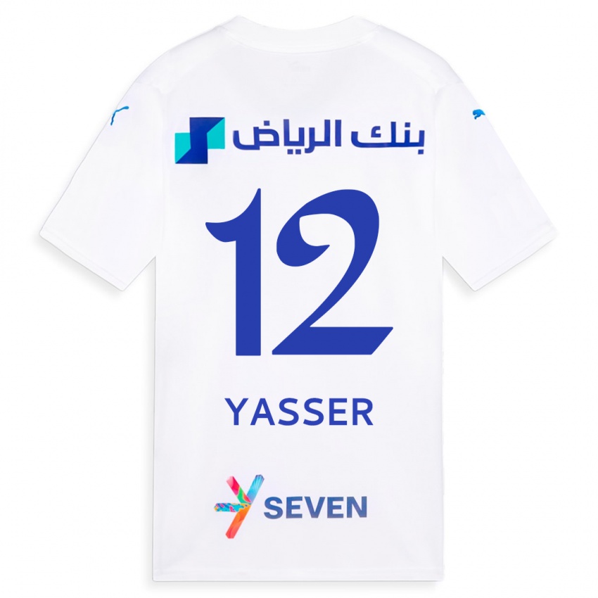 Kinder Yasser Al-Shahrani #12 Weiß Auswärtstrikot Trikot 2023/24 T-Shirt Schweiz