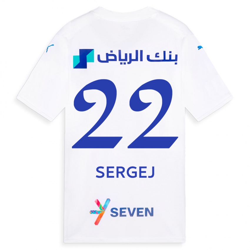 Kinder Sergej Milinkovic-Savic #22 Weiß Auswärtstrikot Trikot 2023/24 T-Shirt Schweiz
