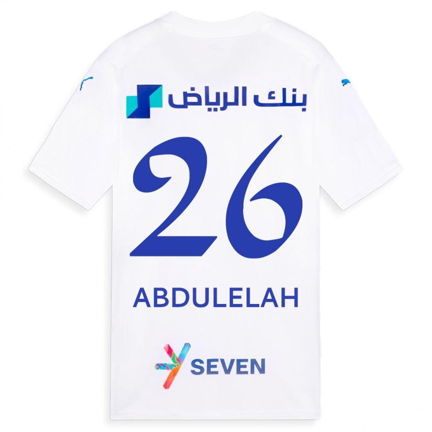 Kinder Abdulelah Al-Malki #26 Weiß Auswärtstrikot Trikot 2023/24 T-Shirt Schweiz
