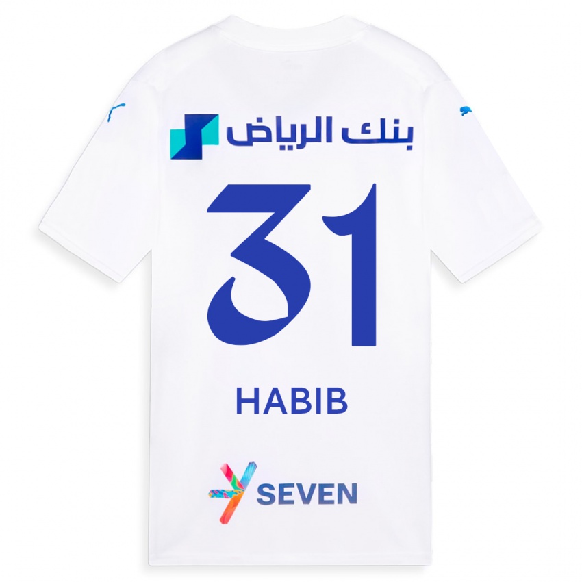 Kinder Habib Al-Wutaian #31 Weiß Auswärtstrikot Trikot 2023/24 T-Shirt Schweiz
