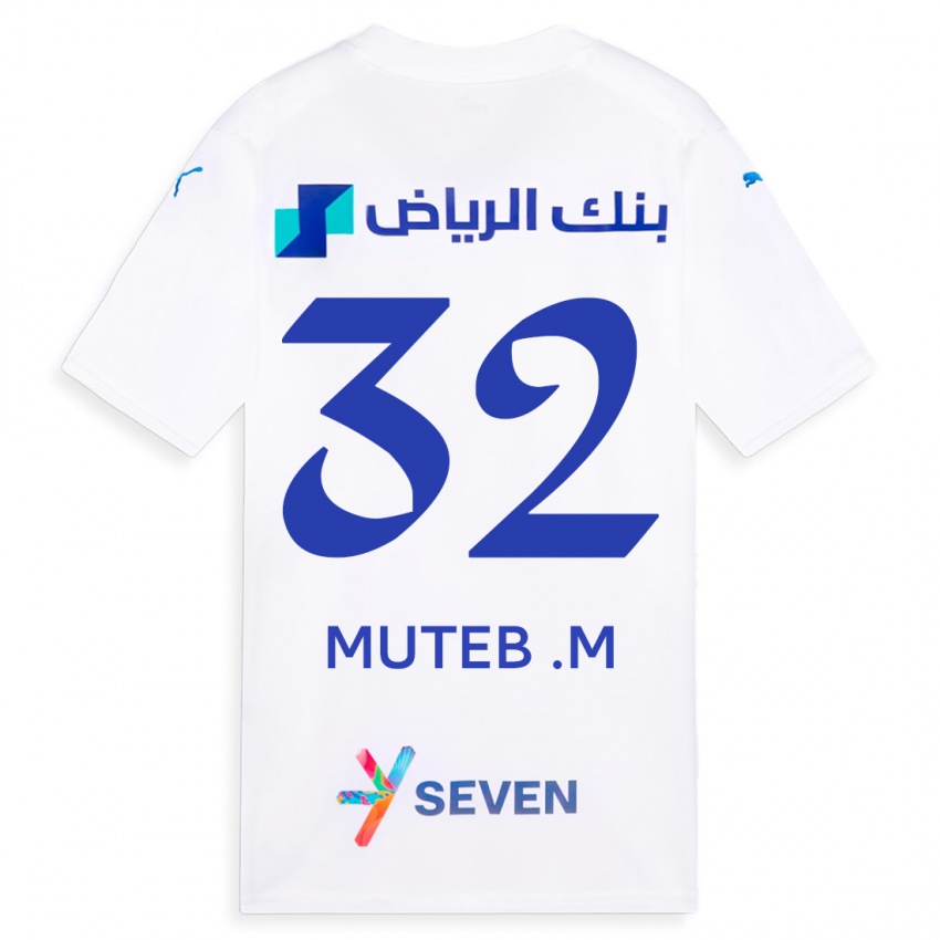 Kinder Muteb Al-Mufarrij #32 Weiß Auswärtstrikot Trikot 2023/24 T-Shirt Schweiz