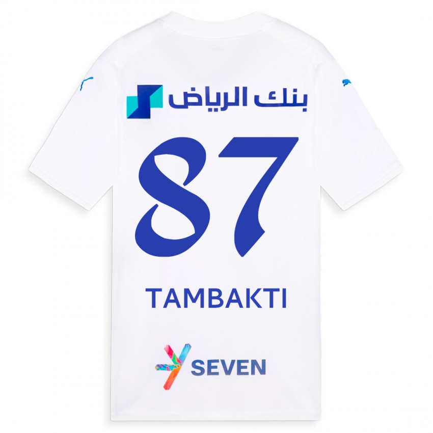 Kinder Hassan Tambakti #87 Weiß Auswärtstrikot Trikot 2023/24 T-Shirt Schweiz