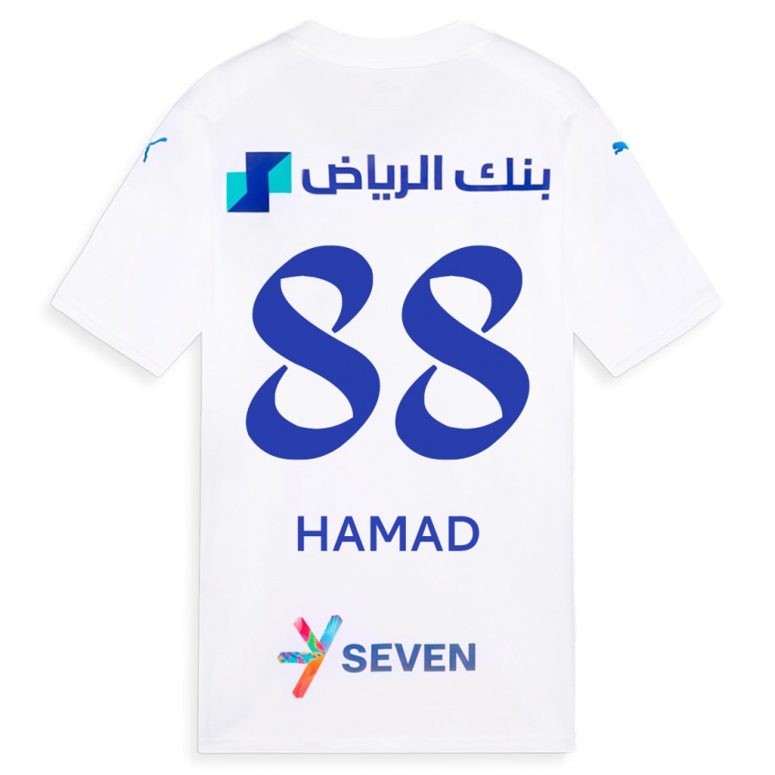 Kinder Hamad Al-Yami #88 Weiß Auswärtstrikot Trikot 2023/24 T-Shirt Schweiz