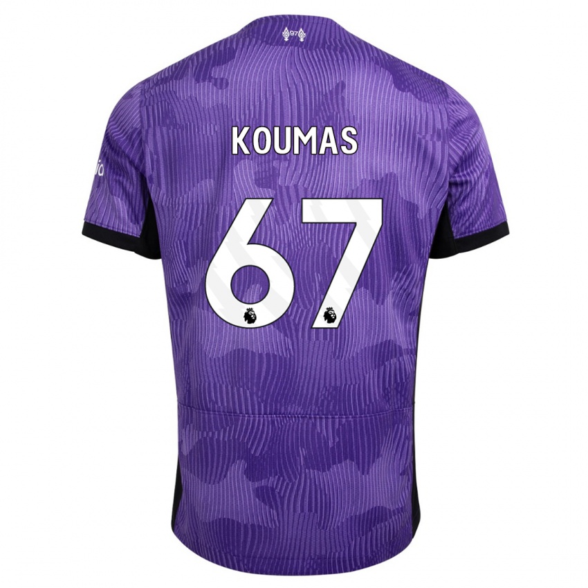 Kinder Lewis Koumas #67 Lila Ausweichtrikot Trikot 2023/24 T-Shirt Schweiz