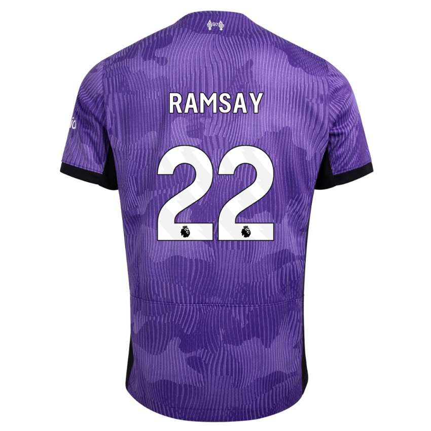 Kinder Calvin Ramsay #22 Lila Ausweichtrikot Trikot 2023/24 T-Shirt Schweiz