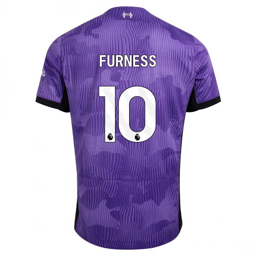 Enfant Maillot Rachel Furness #10 Violet Troisieme 2023/24 T-Shirt Suisse