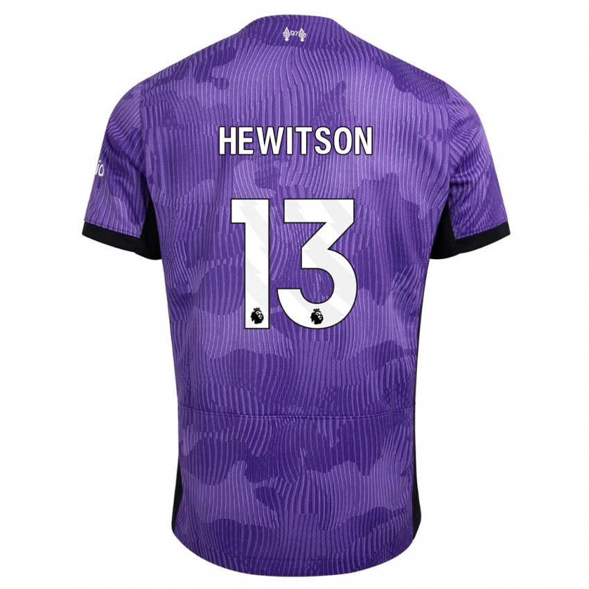 Enfant Maillot Luke Hewitson #13 Violet Troisieme 2023/24 T-Shirt Suisse