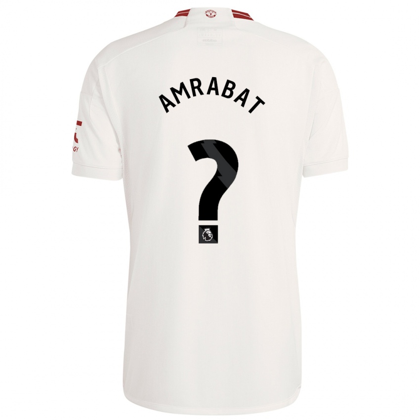 Kinder Sofyan Amrabat #0 Weiß Ausweichtrikot Trikot 2023/24 T-Shirt Schweiz