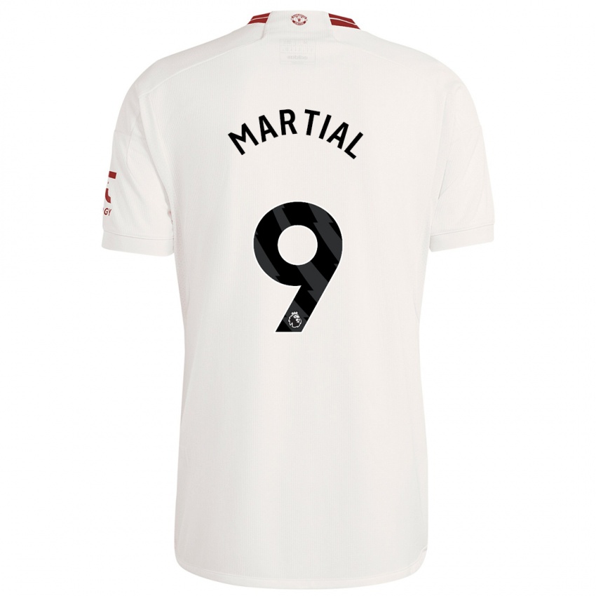 Enfant Maillot Anthony Martial #9 Blanc Troisieme 2023/24 T-Shirt Suisse