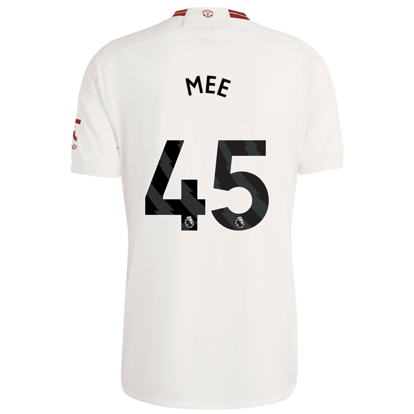 Enfant Maillot Dermot Mee #45 Blanc Troisieme 2023/24 T-Shirt Suisse
