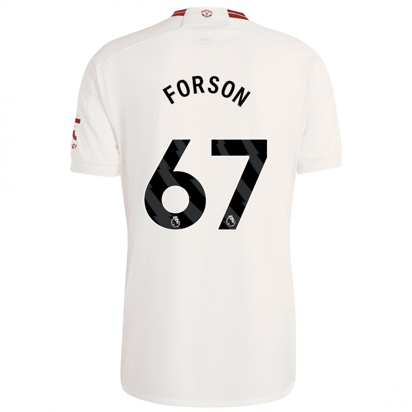 Kinder Omari Forson #67 Weiß Ausweichtrikot Trikot 2023/24 T-Shirt Schweiz