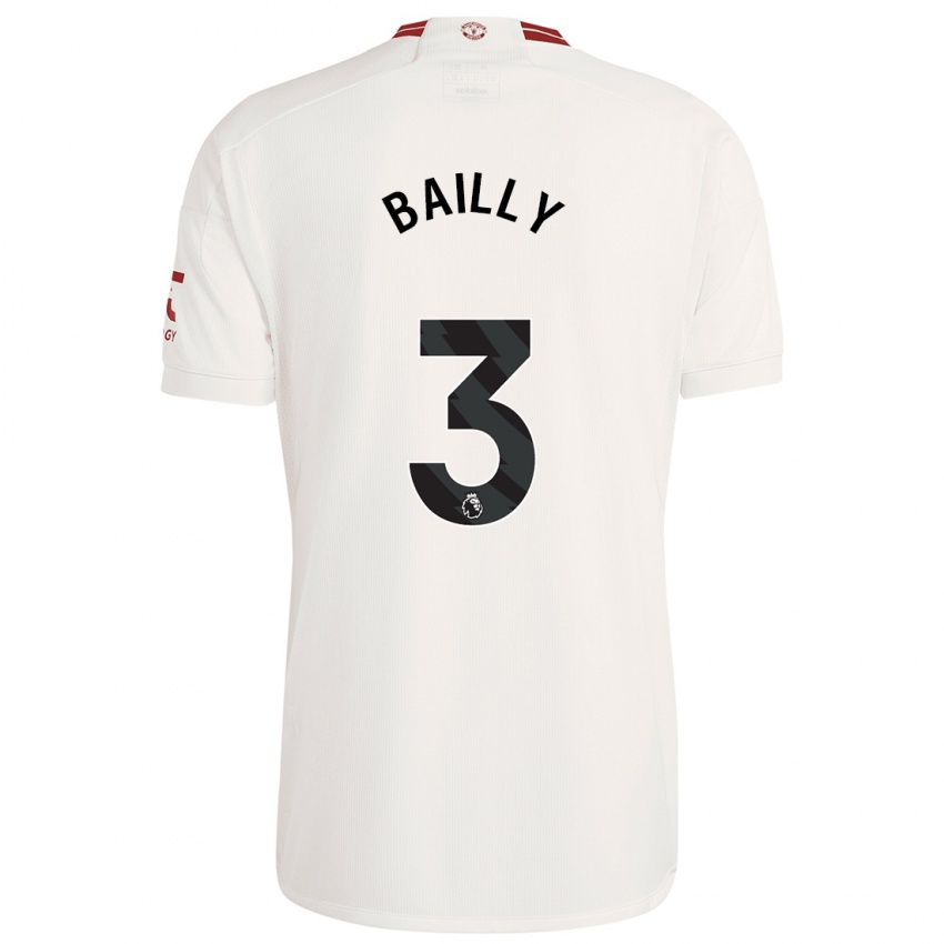 Kinder Eric Bailly #3 Weiß Ausweichtrikot Trikot 2023/24 T-Shirt Schweiz