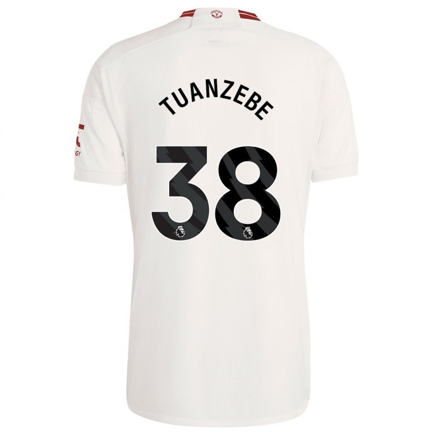 Kinder Axel Tuanzebe #38 Weiß Ausweichtrikot Trikot 2023/24 T-Shirt Schweiz