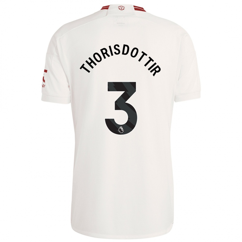 Kinder Maria Thorisdottir #3 Weiß Ausweichtrikot Trikot 2023/24 T-Shirt Schweiz