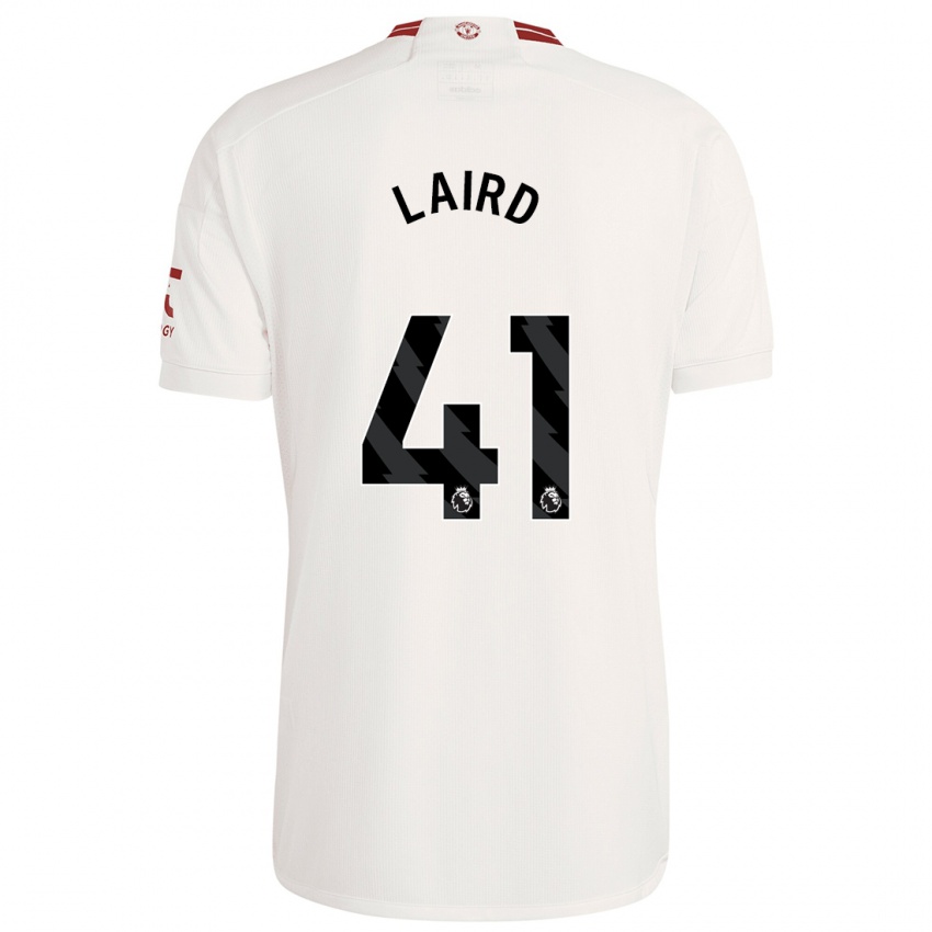 Kinder Ethan Laird #41 Weiß Ausweichtrikot Trikot 2023/24 T-Shirt Schweiz