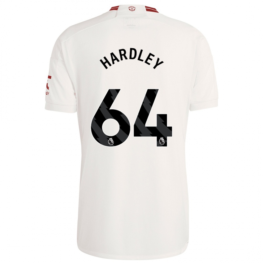 Enfant Maillot Bjorn Hardley #64 Blanc Troisieme 2023/24 T-Shirt Suisse