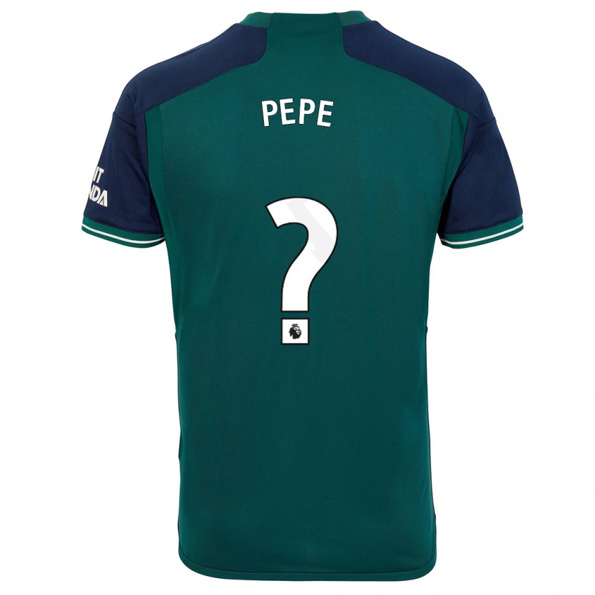 Enfant Maillot Nicolas Pepe #0 Vert Troisieme 2023/24 T-Shirt Suisse