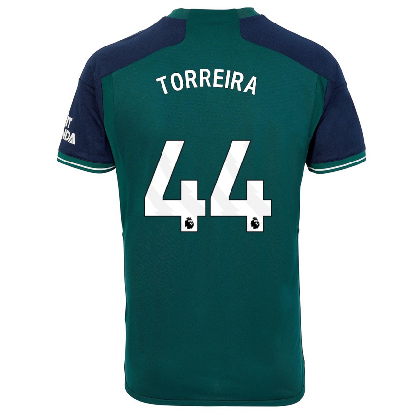 Enfant Maillot Lucas Torreira #44 Vert Troisieme 2023/24 T-Shirt Suisse