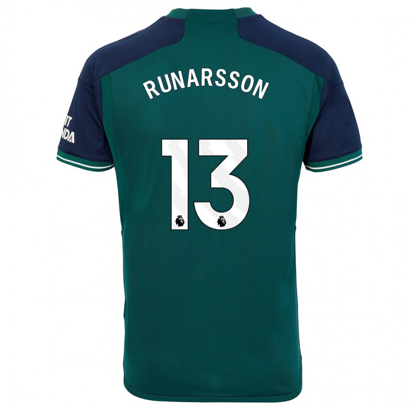 Enfant Maillot Runar Alex Runarsson #13 Vert Troisieme 2023/24 T-Shirt Suisse