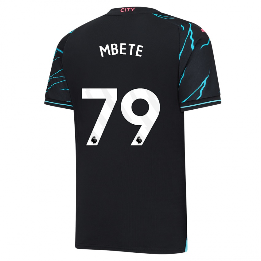 Kinder Luke Mbete #79 Dunkelblau Ausweichtrikot Trikot 2023/24 T-Shirt Schweiz