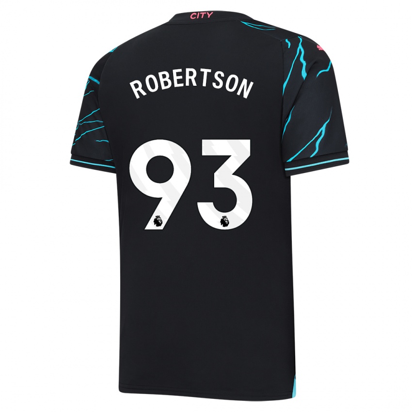 Kinder Alex Robertson #93 Dunkelblau Ausweichtrikot Trikot 2023/24 T-Shirt Schweiz