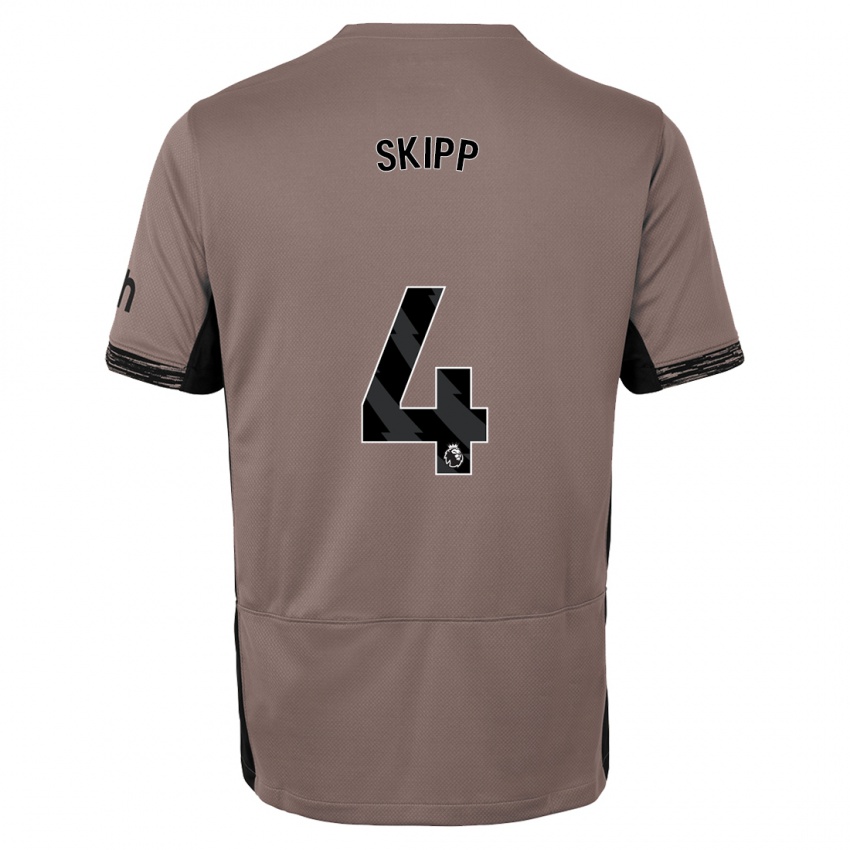 Kinder Oliver Skipp #4 Dunkelbeige Ausweichtrikot Trikot 2023/24 T-Shirt Schweiz