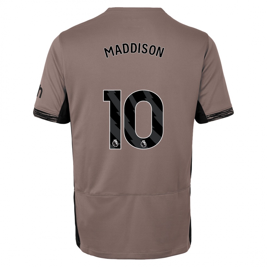 Kinder James Maddison #10 Dunkelbeige Ausweichtrikot Trikot 2023/24 T-Shirt Schweiz