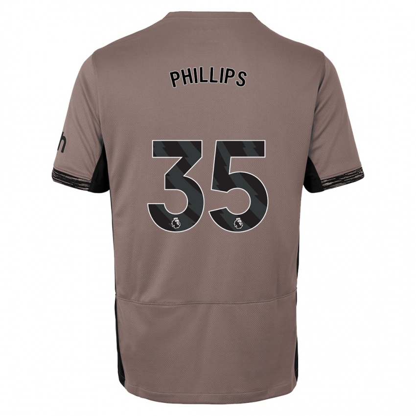 Kinder Ashley Phillips #35 Dunkelbeige Ausweichtrikot Trikot 2023/24 T-Shirt Schweiz