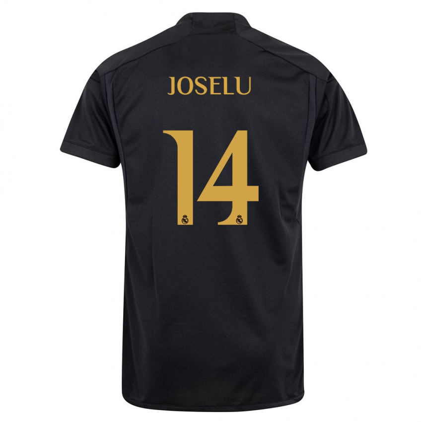 Kinder Joselu #14 Schwarz Ausweichtrikot Trikot 2023/24 T-Shirt Schweiz