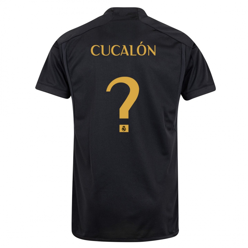 Kinder Marc Cucalón #0 Schwarz Ausweichtrikot Trikot 2023/24 T-Shirt Schweiz