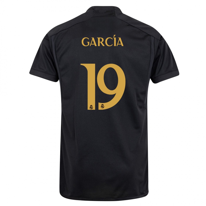 Kinder Andrés García #19 Schwarz Ausweichtrikot Trikot 2023/24 T-Shirt Schweiz