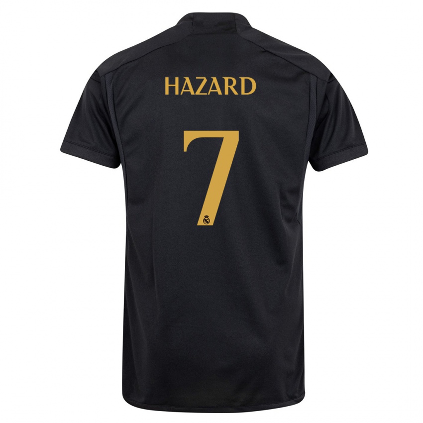 Kinder Eden Hazard #7 Schwarz Ausweichtrikot Trikot 2023/24 T-Shirt Schweiz
