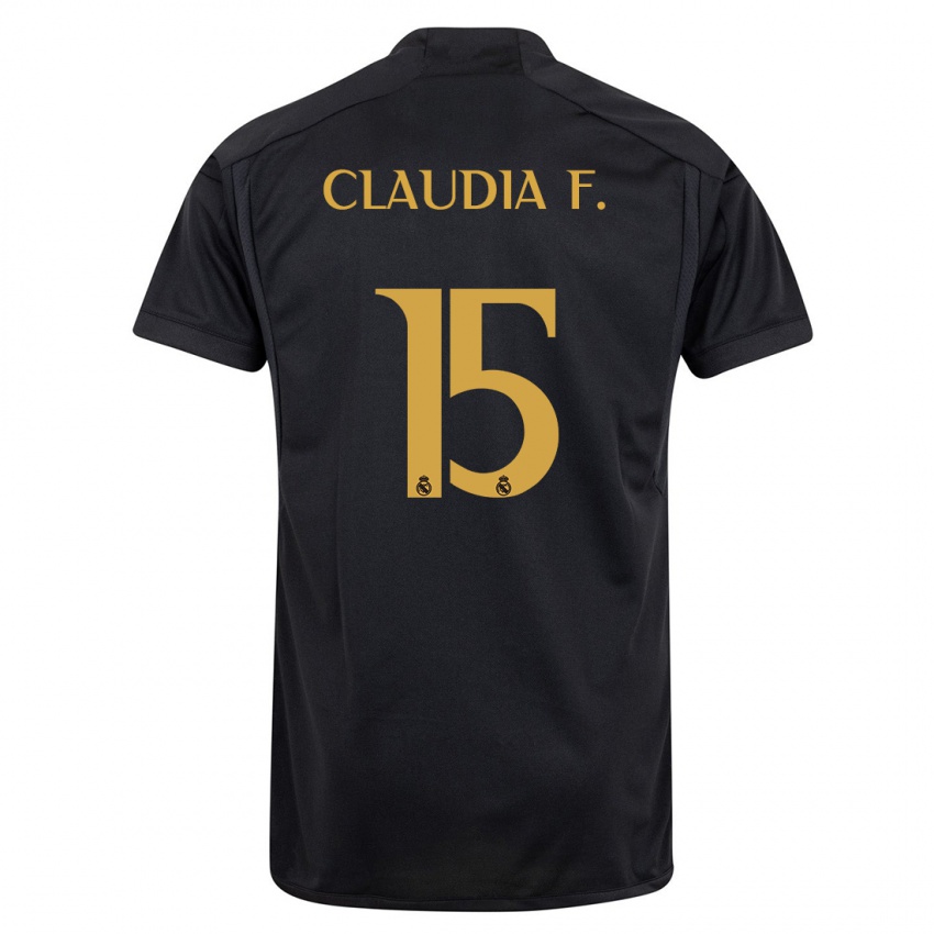 Kinder Claudia Florentino #15 Schwarz Ausweichtrikot Trikot 2023/24 T-Shirt Schweiz