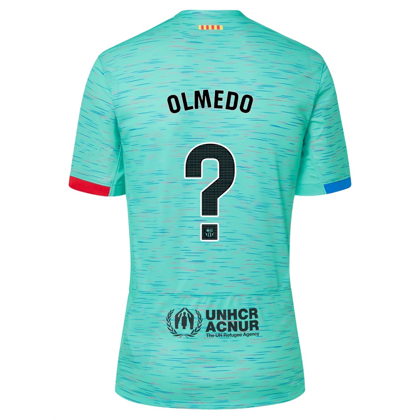 Kinder Alexis Olmedo #0 Helles Aqua Ausweichtrikot Trikot 2023/24 T-Shirt Schweiz