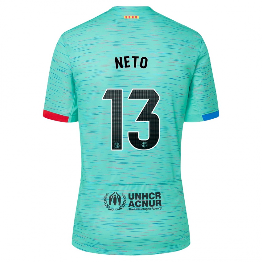 Enfant Maillot Neto #13 Aqua Clair Troisieme 2023/24 T-Shirt Suisse