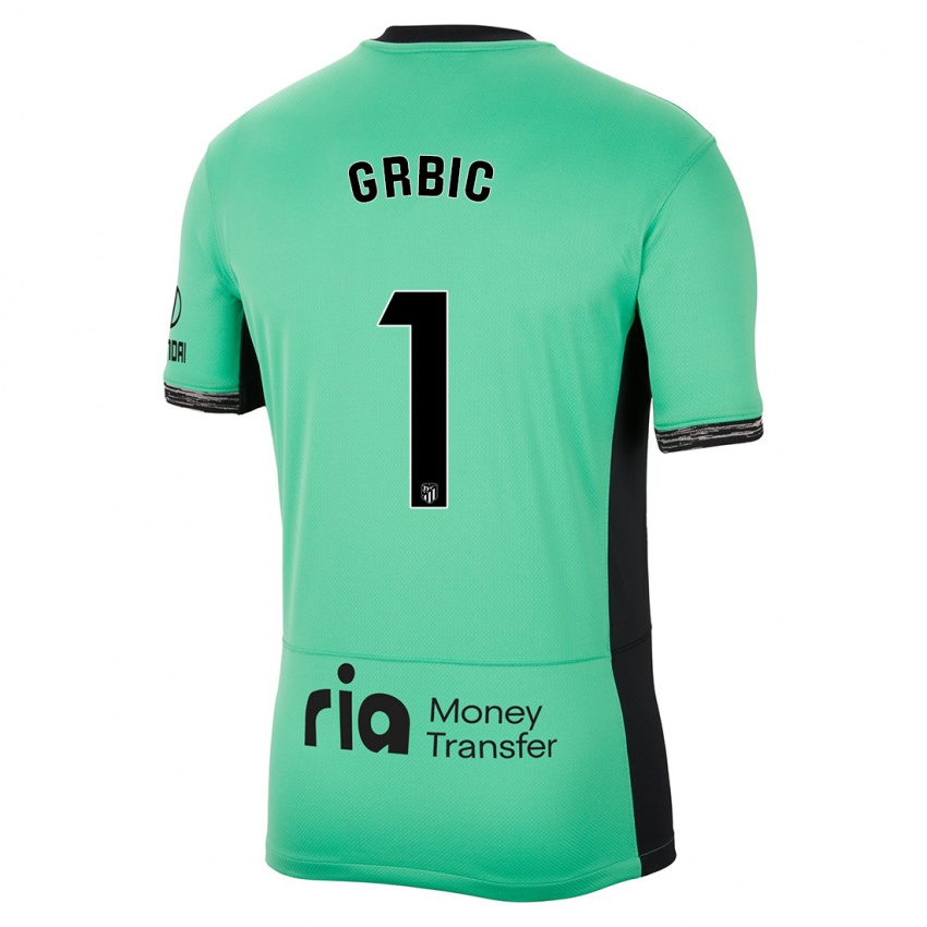 Enfant Maillot Ivo Grbic #1 Vert Printanier Troisieme 2023/24 T-Shirt Suisse