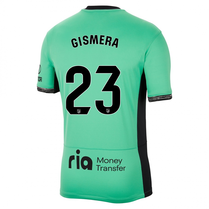 Kinder Aitor Gismera #23 Frühlingsgrün Ausweichtrikot Trikot 2023/24 T-Shirt Schweiz