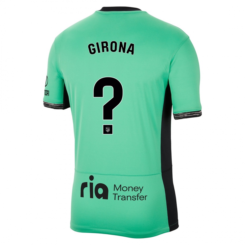 Kinder Raúl Girona #0 Frühlingsgrün Ausweichtrikot Trikot 2023/24 T-Shirt Schweiz