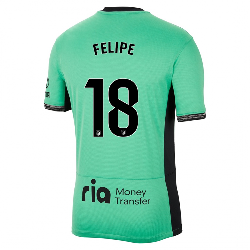 Enfant Maillot Felipe #18 Vert Printanier Troisieme 2023/24 T-Shirt Suisse