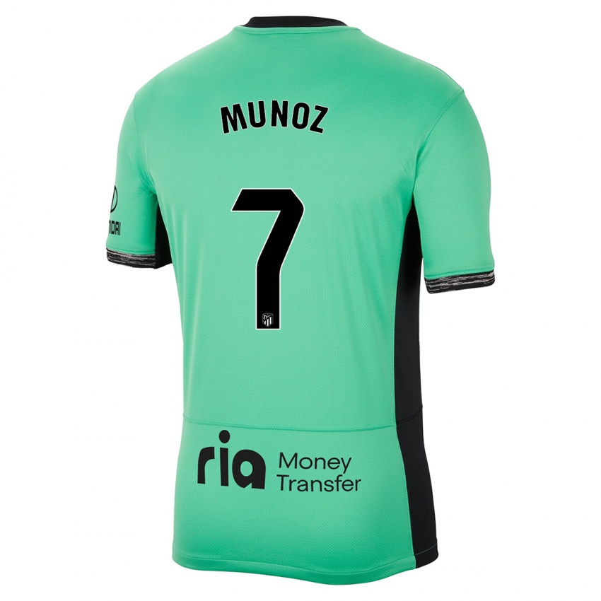 Enfant Maillot Joaquin Munoz #7 Vert Printanier Troisieme 2023/24 T-Shirt Suisse