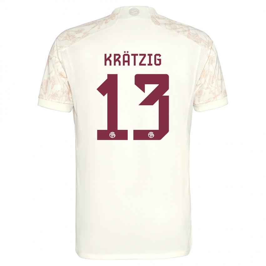 Kinder Frans Krätzig #13 Cremefarben Ausweichtrikot Trikot 2023/24 T-Shirt Schweiz