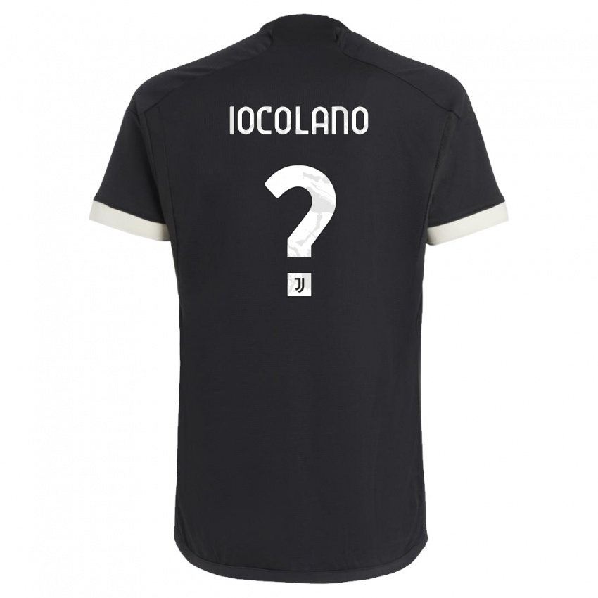 Kinder Simone Iocolano #0 Schwarz Ausweichtrikot Trikot 2023/24 T-Shirt Schweiz